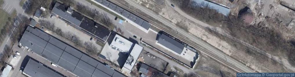 Zdjęcie satelitarne Stacja Radegast panorama Łódź