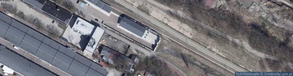 Zdjęcie satelitarne Stacja Radegast pomnik2 Łódź