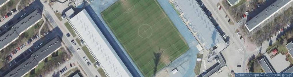 Zdjęcie satelitarne StadionStaliMielec - Rozbierana Trubyna od ul.Solskiego
