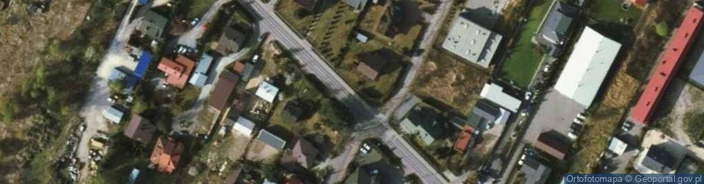 Zdjęcie satelitarne Stare babice - kościół 2
