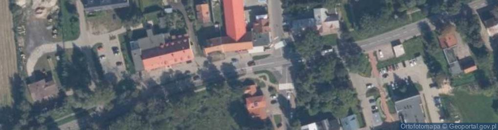 Zdjęcie satelitarne Stare Pole - pomnik krowy