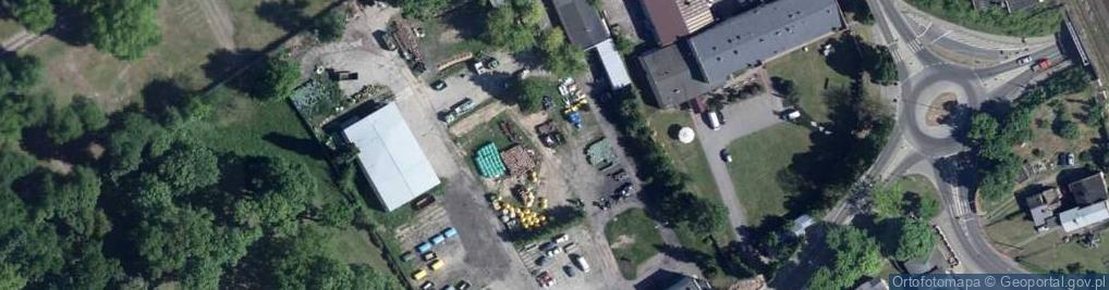 Zdjęcie satelitarne Stargard Szczeciński-uklad komunikacyjny