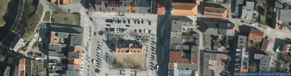 Zdjęcie satelitarne Starogard ratusz