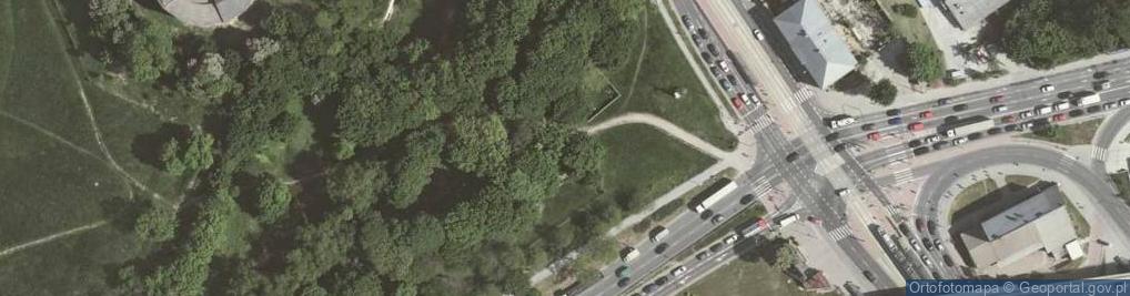 Zdjęcie satelitarne Stary Cmentarz Podgórski-grob Zollow