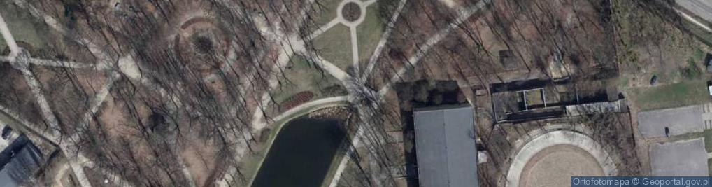 Zdjęcie satelitarne Stawy, Park Helenów, Łódź 02