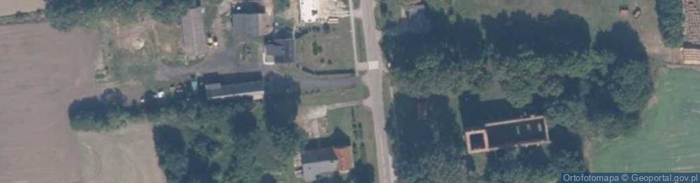 Zdjęcie satelitarne Steblewo grob mennonitow tyl