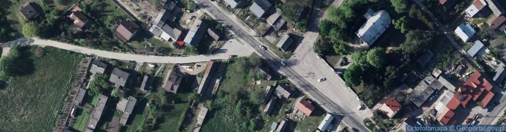 Zdjęcie satelitarne Stężyca kościół filialny