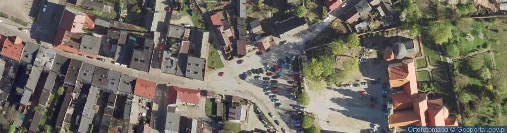 Zdjęcie satelitarne Strzelno, pomnik sw. Wojciecha