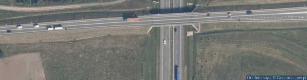 Zdjęcie satelitarne Swarozyn wiadukt nad A1 na 22