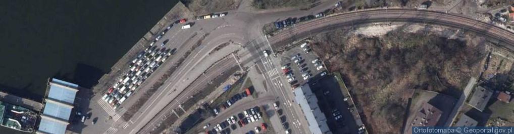 Zdjęcie satelitarne Świnoujście - dworzec