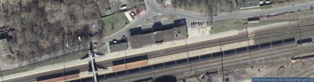 Zdjęcie satelitarne Szczecin Dąbie - peron I