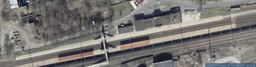Zdjęcie satelitarne Szczecin Dąbie - peron