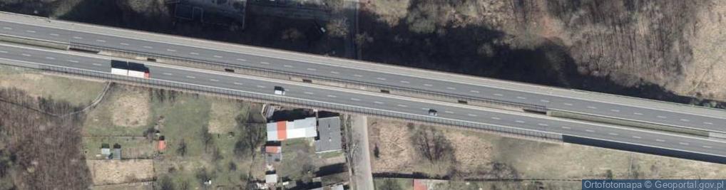 Zdjęcie satelitarne Szczecin Kleskowo wiadukt autostrady 2