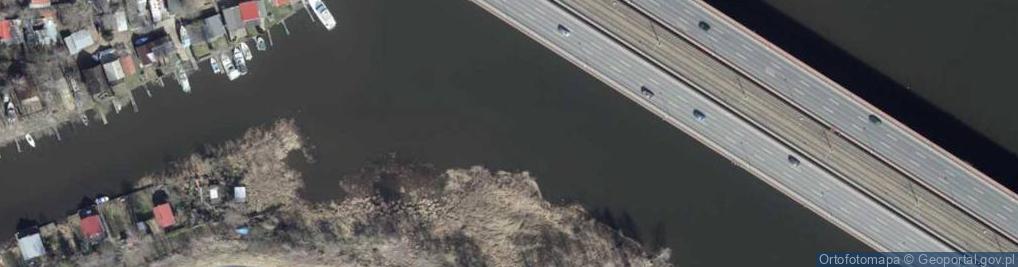Zdjęcie satelitarne Szczecin Most Pionierow a