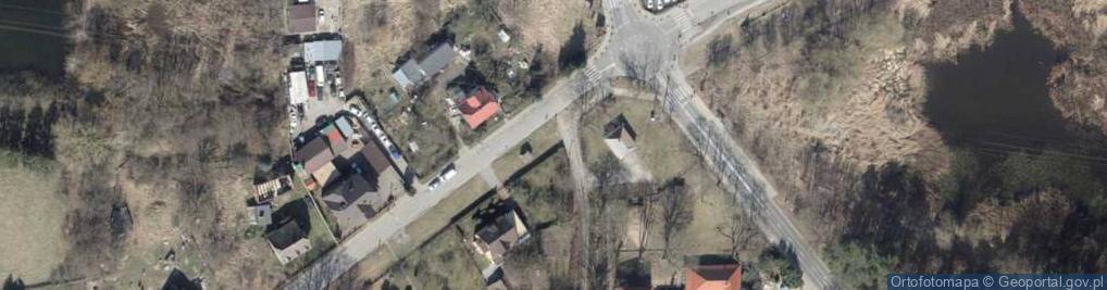 Zdjęcie satelitarne Szczecin Plonia cmentarz pomnik