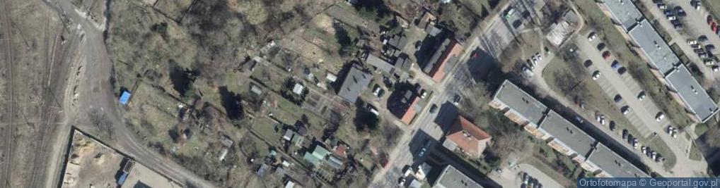 Zdjęcie satelitarne Szczecin Podjuchy szkola ul Skalista