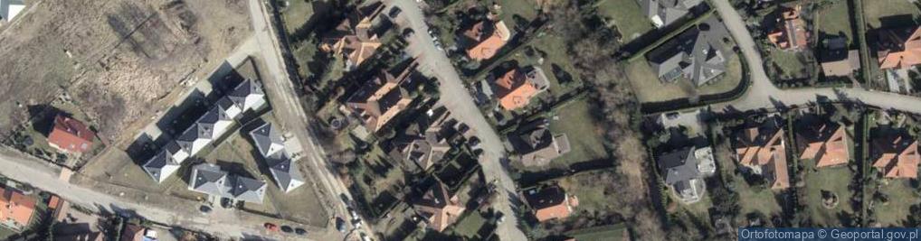 Zdjęcie satelitarne Szczecin Warszewo kosciol ul Szczecinska zabytek