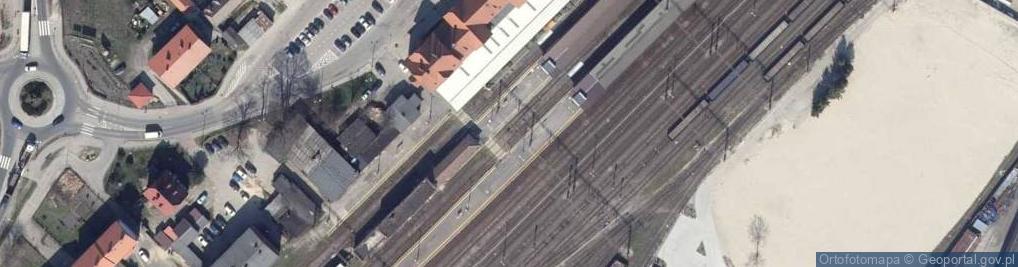 Zdjęcie satelitarne Szczecinek Railway Station aerial