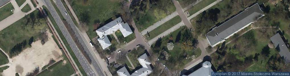 Zdjęcie satelitarne Szkoła Główna Gospodarstwa Wiejskiego