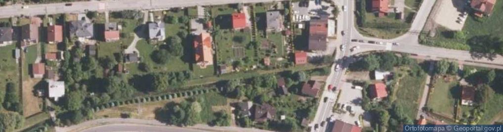 Zdjęcie satelitarne Szkoła Tysiąclecia w Węgierskiej Górce