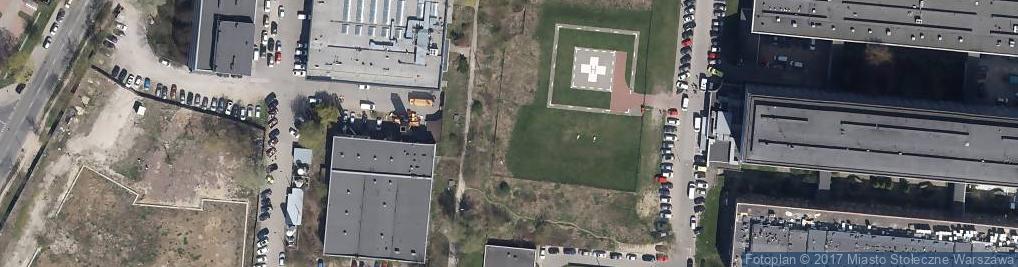 Zdjęcie satelitarne Szpital Banacha lądowisko