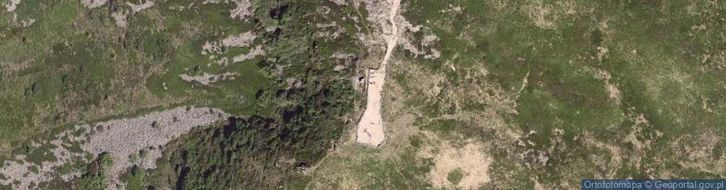 Zdjęcie satelitarne Tarnica (Bieszczady) od Szerokiego Wierchu