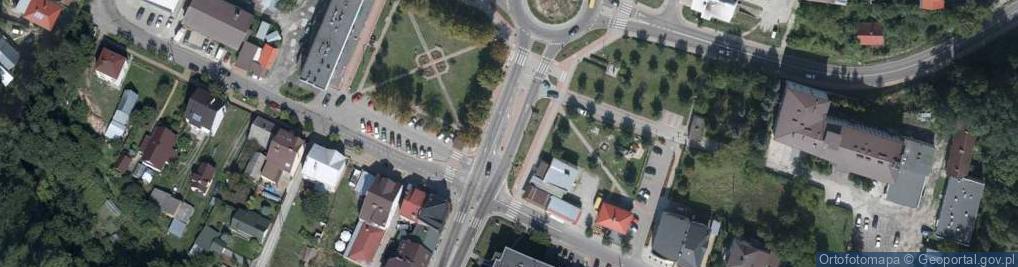 Zdjęcie satelitarne Tarnogród Dom Pożydowski