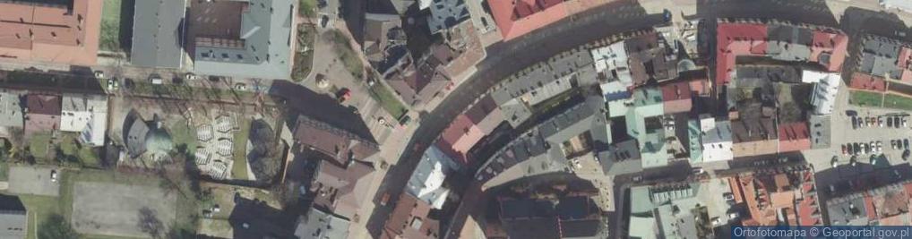 Zdjęcie satelitarne Tarnów, centrum města, banka
