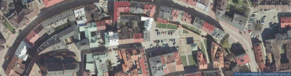 Zdjęcie satelitarne Tarnów, centrum města, torzo domu