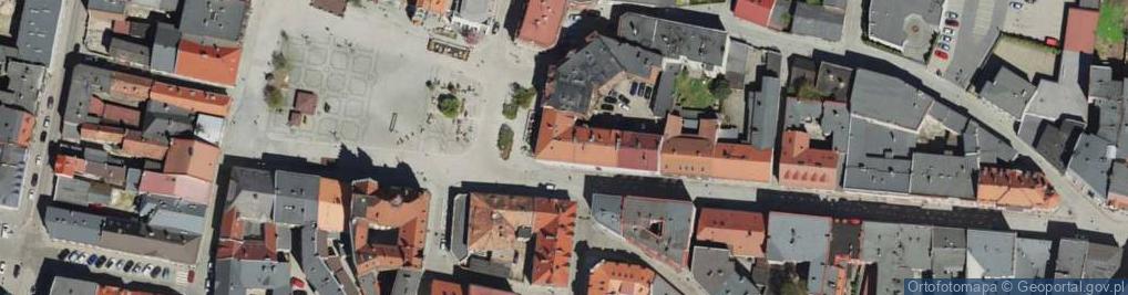Zdjęcie satelitarne Tarnowskie Góry - Rynek - kamienice 01