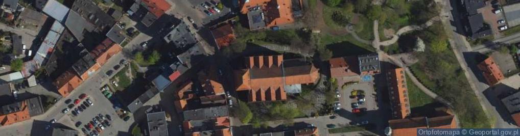 Zdjęcie satelitarne Tczew, Kardynala Stefana Wyszyńskiego, kostel Povýšení svatého kříže, varhany