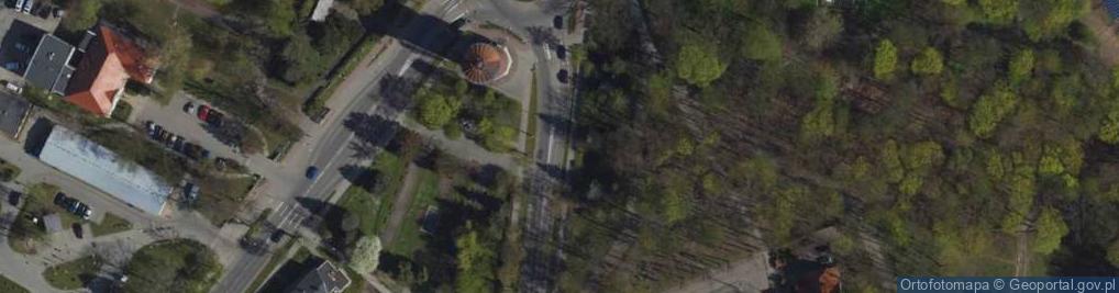Zdjęcie satelitarne Tczew miejska wieża ciśnień