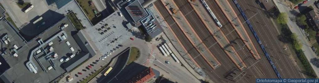 Zdjęcie satelitarne Tczew, nádraží, kontrolní stanoviště