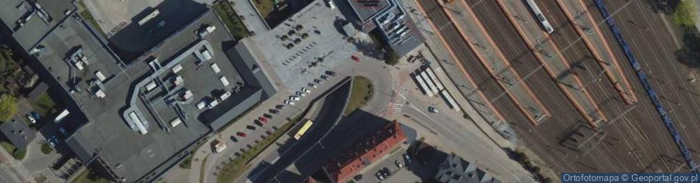 Zdjęcie satelitarne Tczew, nádraží
