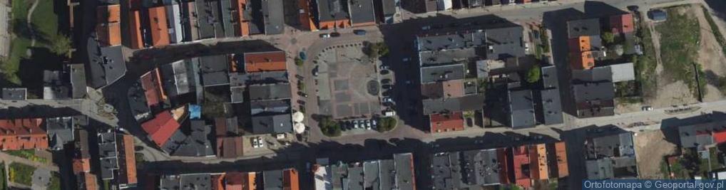 Zdjęcie satelitarne Tczew, náměstí, západní strana