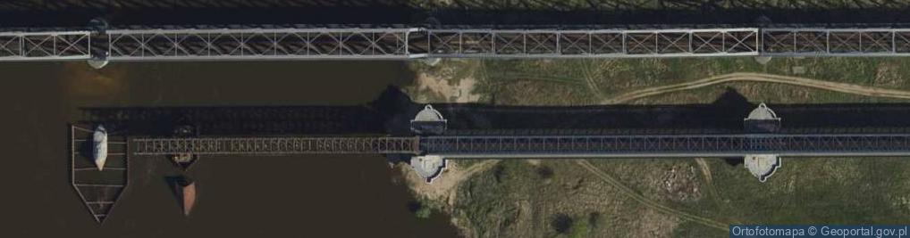 Zdjęcie satelitarne Tczew, silniční most, konstrukce