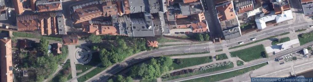 Zdjęcie satelitarne Torun baszta Golebnik