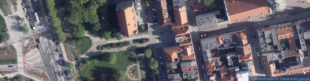 Zdjęcie satelitarne Toruń łuk Cezara