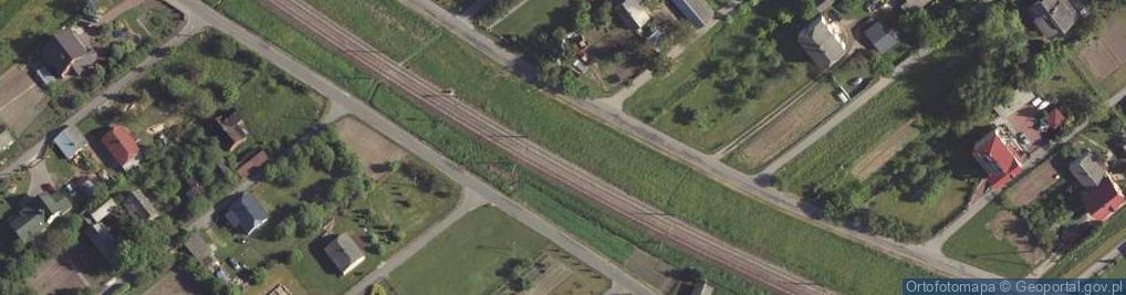 Zdjęcie satelitarne Trawniki lubelskie bloki mieszkalne