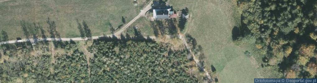 Zdjęcie satelitarne Trzy kopce wislanskie