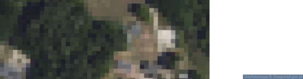 Zdjęcie satelitarne Twierdza Osowiec. Krzyż-tablica