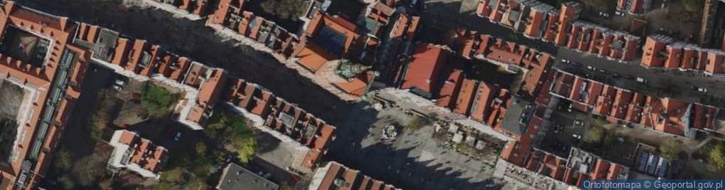 Zdjęcie satelitarne Ulica Długa w Gdańsku - tabliczka