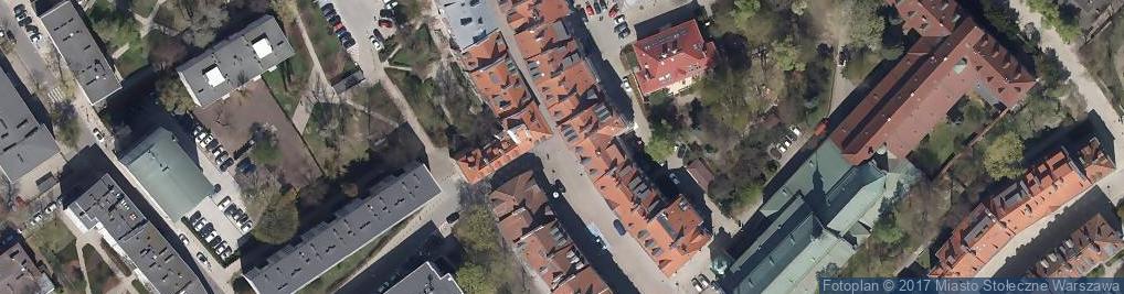 Zdjęcie satelitarne Ulica Freta w Warszawie - ściana zachodnia