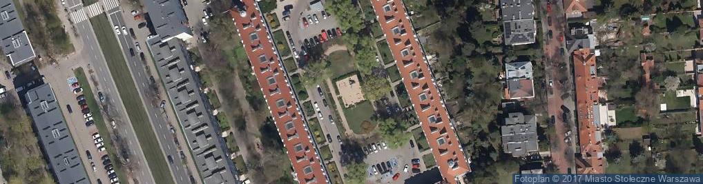 Zdjęcie satelitarne Ulica Wyspiańskiego w Warszawie 01