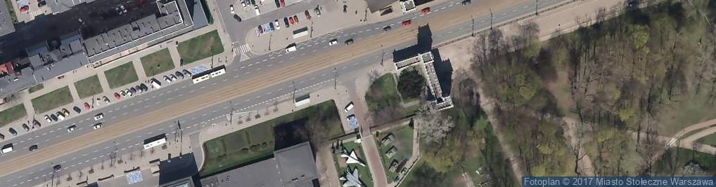 Zdjęcie satelitarne Varšava, Śródmieście, Aleje Jerozolimskie, Vojenské muzeum
