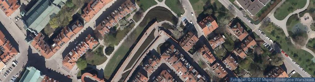 Zdjęcie satelitarne Varšava, Śródmieście, hradby II