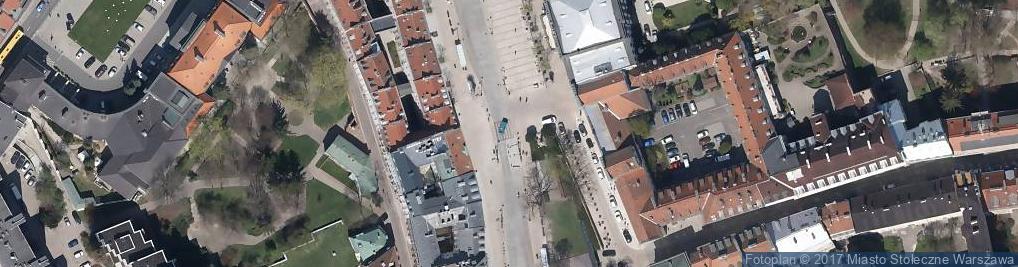 Zdjęcie satelitarne Varšava, Śródmieście, ulice Krakowskie Przedmieście III