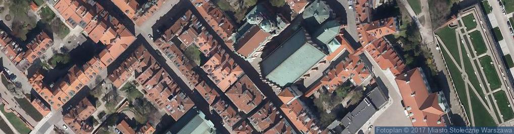 Zdjęcie satelitarne Varšava, Śródmieście, ulice Świętojańska