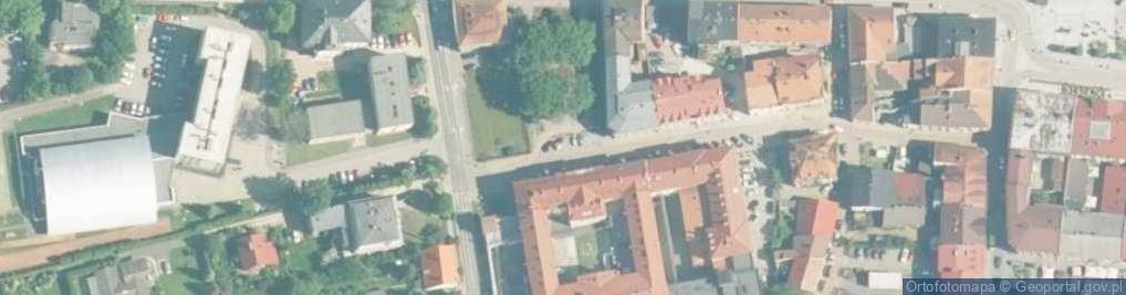 Zdjęcie satelitarne Wadowice, Plac Kopernika-Żwirki i Wigury