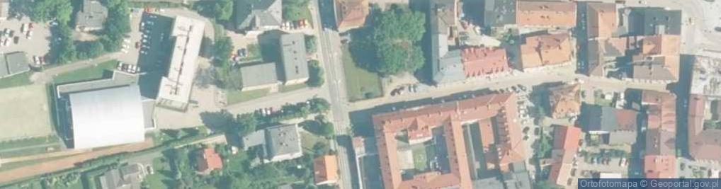 Zdjęcie satelitarne Wadowice, Słowackiego, willa